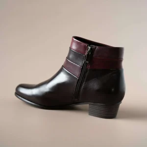 REGARDE LE CIEL - Stefany 390 Low Heel Leather Ankle Boot