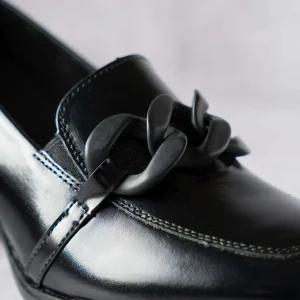 Remonte - D0V00 Classic High Heel Leather Loafers