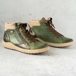 Remonte - Women's Green High Top Sneakers