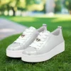 REMONTE D1C03 Silver Leather Sneakers