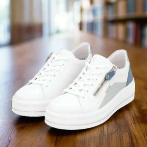 REMONTE D1C01 White Leather Comfort Sneaker