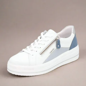 REMONTE D1C01 White Leather Comfort Sneaker