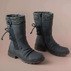 RIEKER - Z4756-45 - Grey Mid-Calk Waterproof Boot