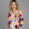 Saachi - Rainbow Flower Crochet Jacket - MULTI