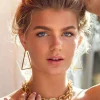 SAHIRA - Geo Triangle Earrings
