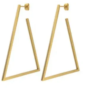 SAHIRA - Geo Triangle Earrings