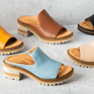 Salvia - Harper Slide Platform Heel Sandal