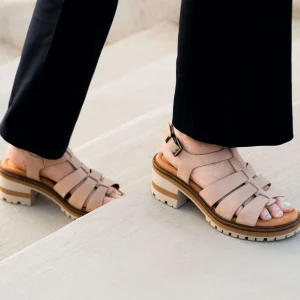 Salvia - Heston Platform Heel Fisherman's Sandal