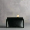 SONDRA ROBERTS - Box Clutch w Asymmetric Ball