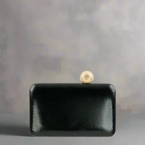 SONDRA ROBERTS - Box Clutch w Asymmetric Ball