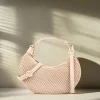 SONDRA ROBERTS - Embossed Faux Leather Mini Hobo - Tan
