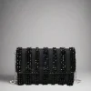 SONDRA ROBERTS - Metallic Beaded Clutch - Black