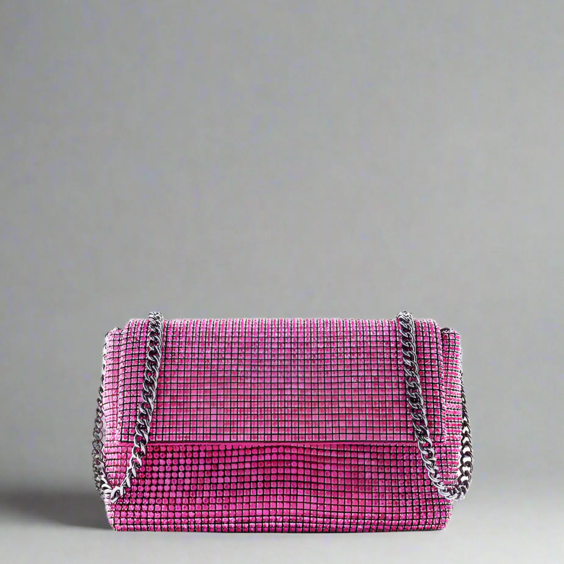 sondra_roberts__rhineston_0-1.webp SONDRA ROBERTS - Rhinestone Flap Bag - Pink