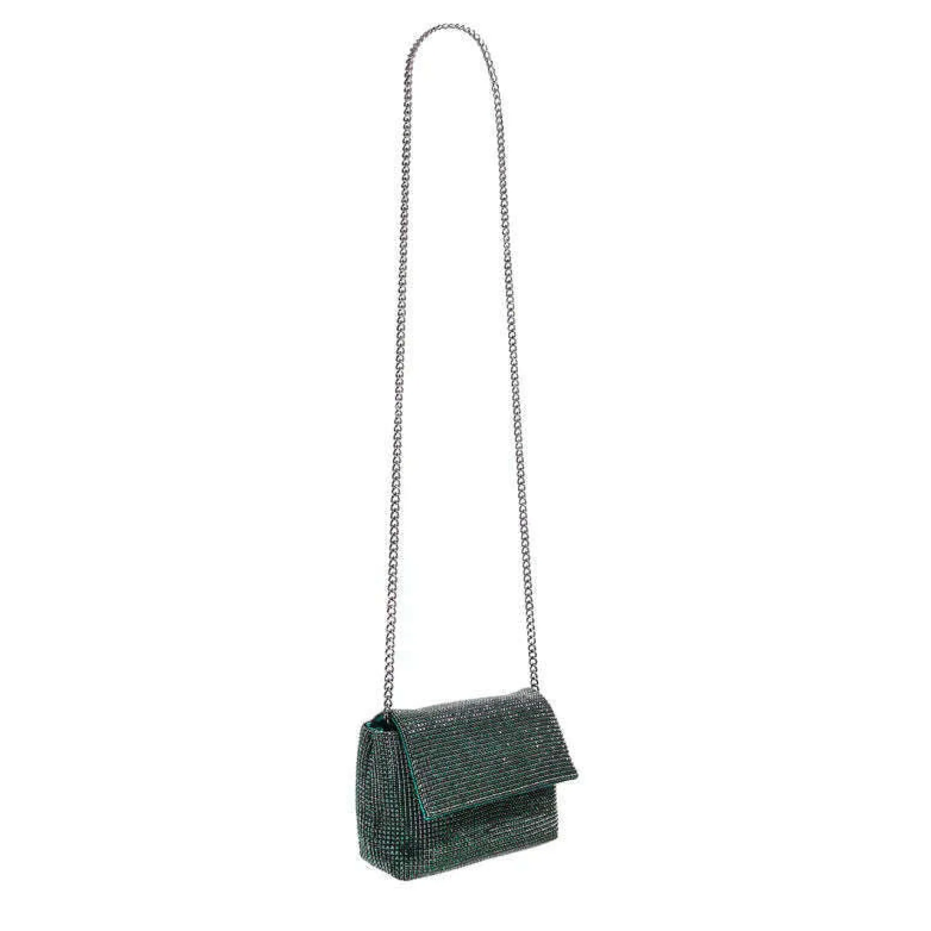 sondra_roberts__rhineston_1.webp SONDRA ROBERTS - Rhinestone Flap Bag - Green