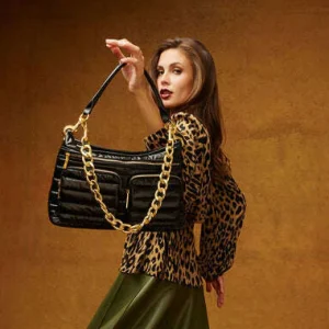 THINK ROYLN - Downtown Diva Handbag in Pearl Black