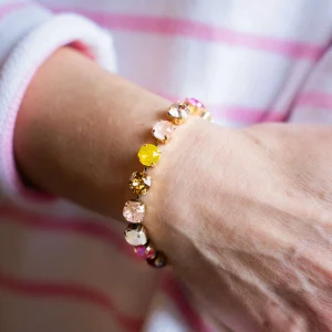 TOVA - IZZY BRACELET - Pink & Gold