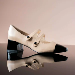 Vaneli - Darin - Ecru/Black Patent Pumps