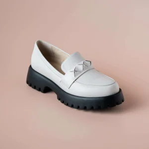 Vaneli - Zofie Cream Lug Sole Loafers