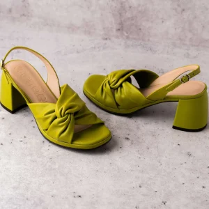 Wonders - F-8202 Block Heel Leather Sandal
