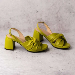 Wonders - F-8202 Block Heel Leather Sandal